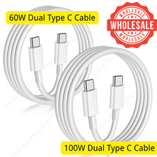 60W/100W Type C Cable Fast Charger For iPhone 15 16 17/Samsung/iPad/Macbook Lot