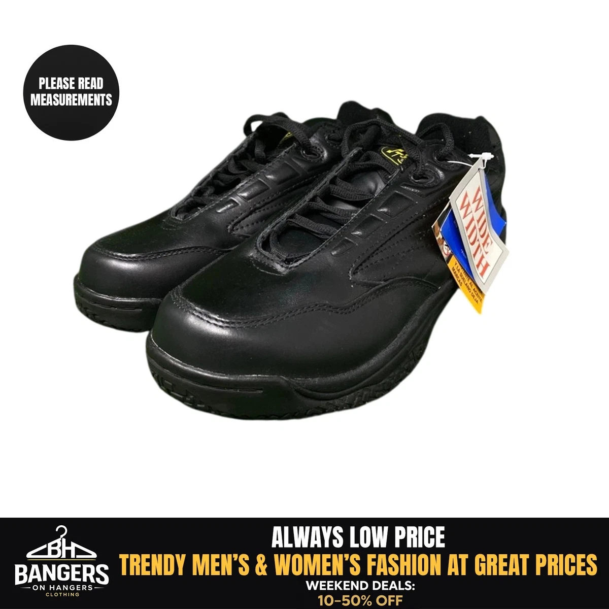 Safetrax Work Shoes Mens Size 12 Black Slip Resistant Lace Up Oil Resistant safetrax shoes products for sale | eBay main image 4