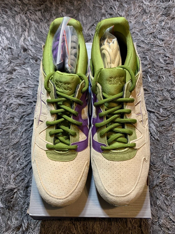 Size 12 ASICS Concepts x Gel Lyte 5 Pistachio Grey Green Suede H43JK-1717 New - Image 4 of 4