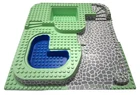 Vtg LEGO Raised Baseplate 32x32 with Stone Ramp Blue Pool 6092px2, Free Delivery