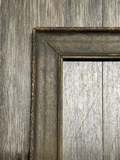 Ornate 1900s Arts & Crafts School Hand Carved Wooden Rectangular Picture Frame