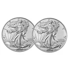 Lot of 2 - 2023 $1 American Silver Eagle 1 oz BU