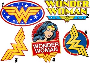Wonder Woman Logo Iron On Heat Transfer Tshirt Or Sticker Wall