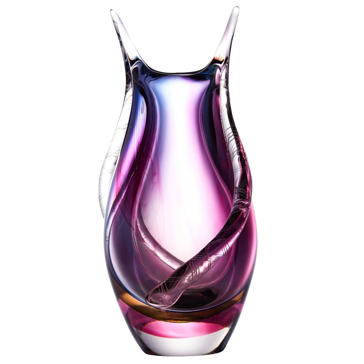 Glass Multicolor Art Vase Vases