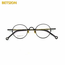 Vintage Oval Titanium Glasses Retro Full Rim Eyeglass Frame Men's Women's
