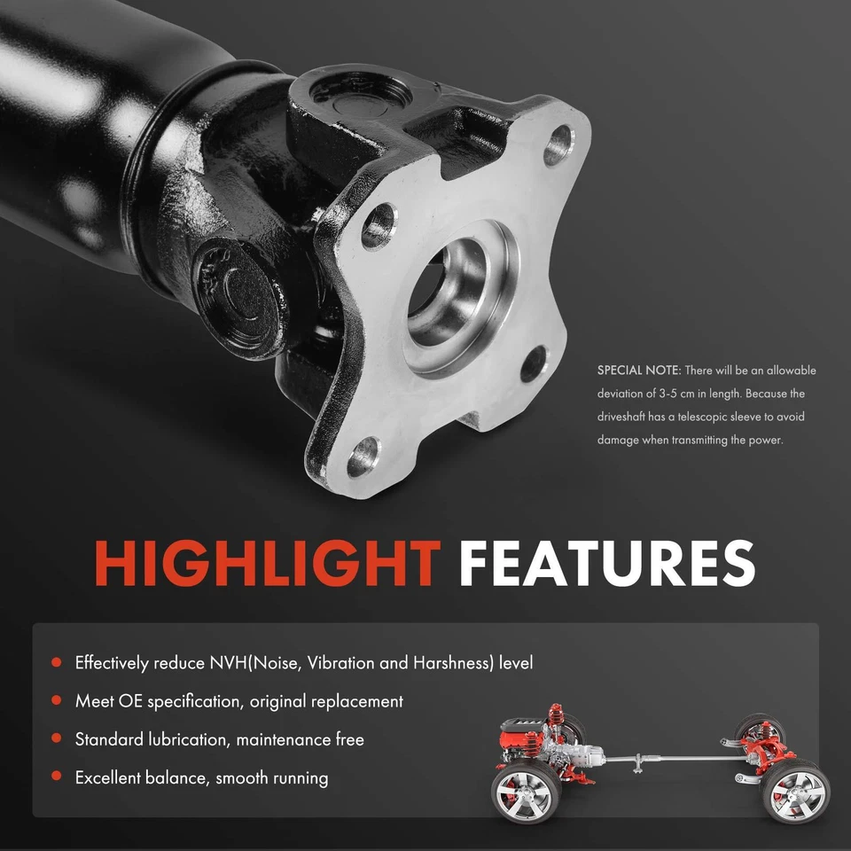 Conjunto de eje de transmisión lateral trasero para Ford Mustang 2005-2010 V8 4,6 L tracción trasera Foto 4 de 4