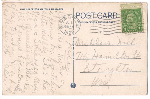 I O O F Old PEOPLES ORPHANS HOME Building Mason City IOWA Postcard Fellows 1929 - Bild 2 von 2