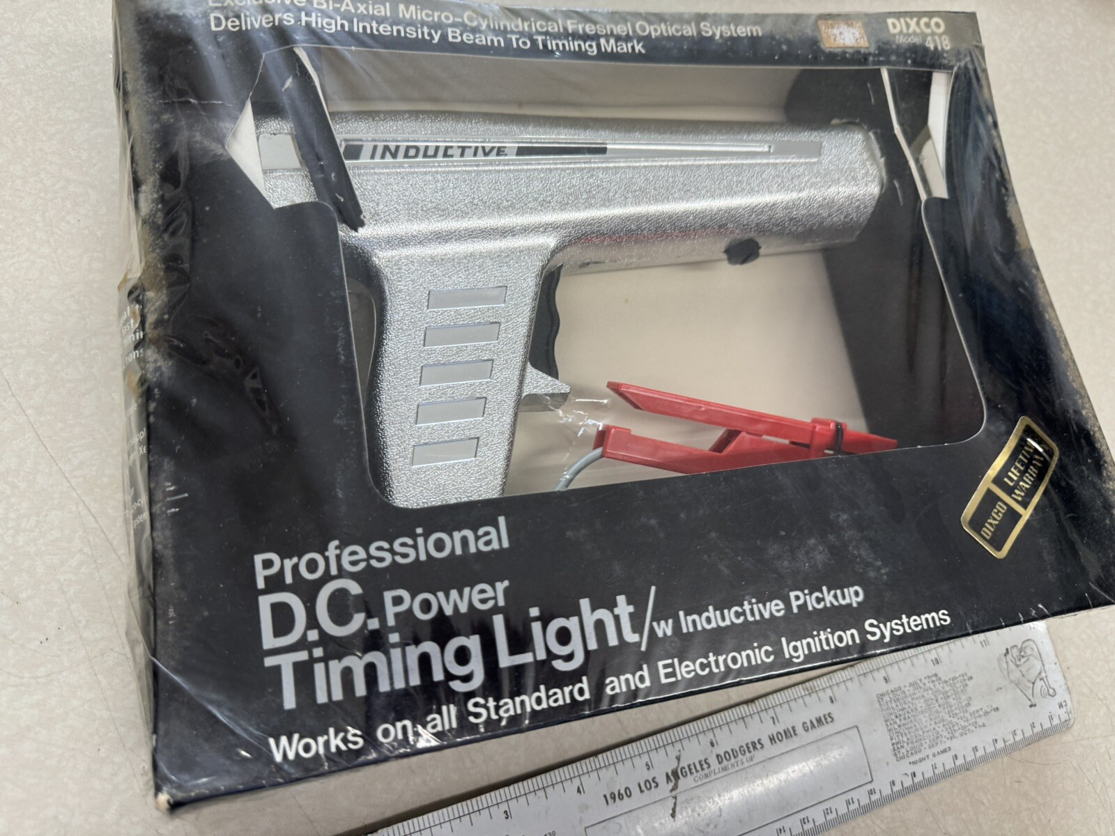 Vtg Chrome Dixson Dixco Clip-on Timing Light Timing Light Model 418 New ...