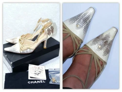 Parte superior de cuero de mujer CHANEL Serpiente