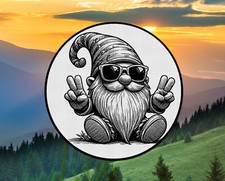GNOME Geocache Geocoin, Personalized on back for FREE Custom Made Geo Coin