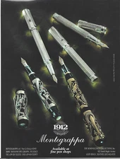 Montegrappa 1912 Reminiscence Fountain Pens Print Ad, Montegrappa Magazine Ad