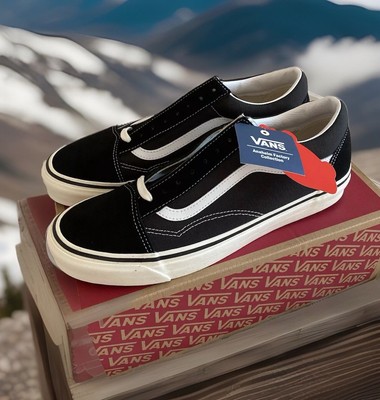 Vans Old Skool 36 DX Anaheim Factory Herren UK 5,5 Größe Schwarz & Weiß Turnschuhe Neu