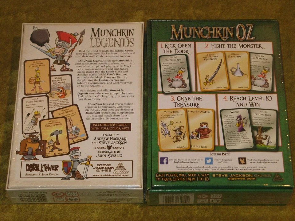 Lote Munchkin Leyendas y Oz NUEVO SW Steve Jackson Juegos Mago de Oz exclusivo Foto 2 de 2