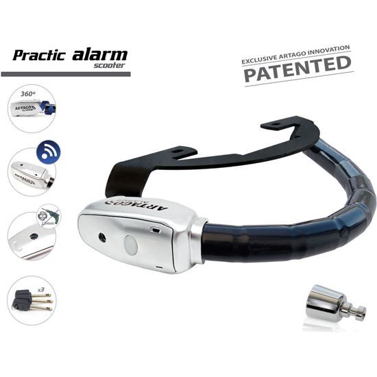Anti-theft Handlebar Alarm ARTAGO Sym Fiddle-50-125- (2021-2023) -1688ALM