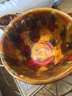 Vtg Four Hand Made Ceramic Pottery Soup Mugs Psychedelic Hippie Dippie Trippie  — photo 4