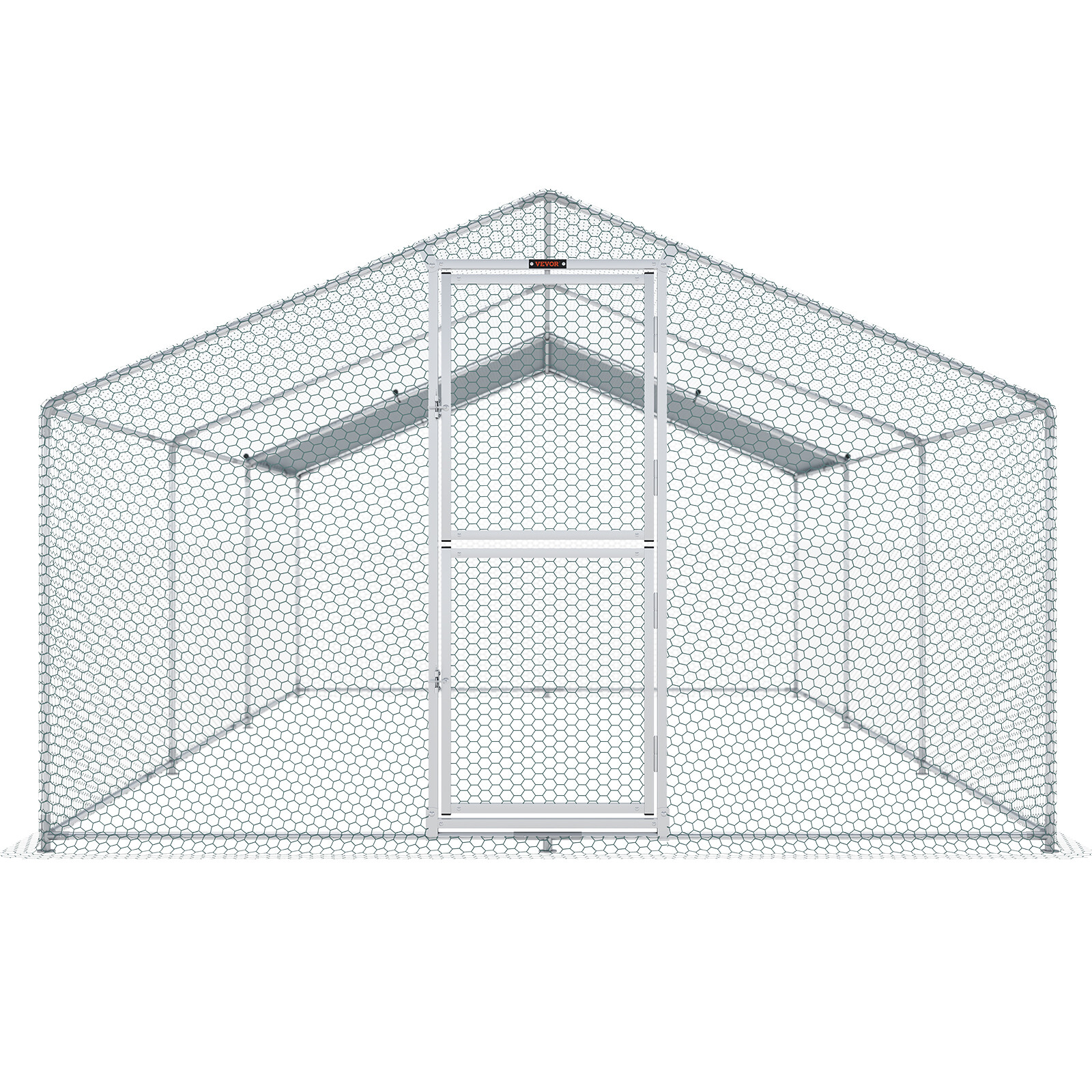 VEVOR Large Metal Chicken Coop WalkIn Chicken Run 19.7x9.8x6.6 ft