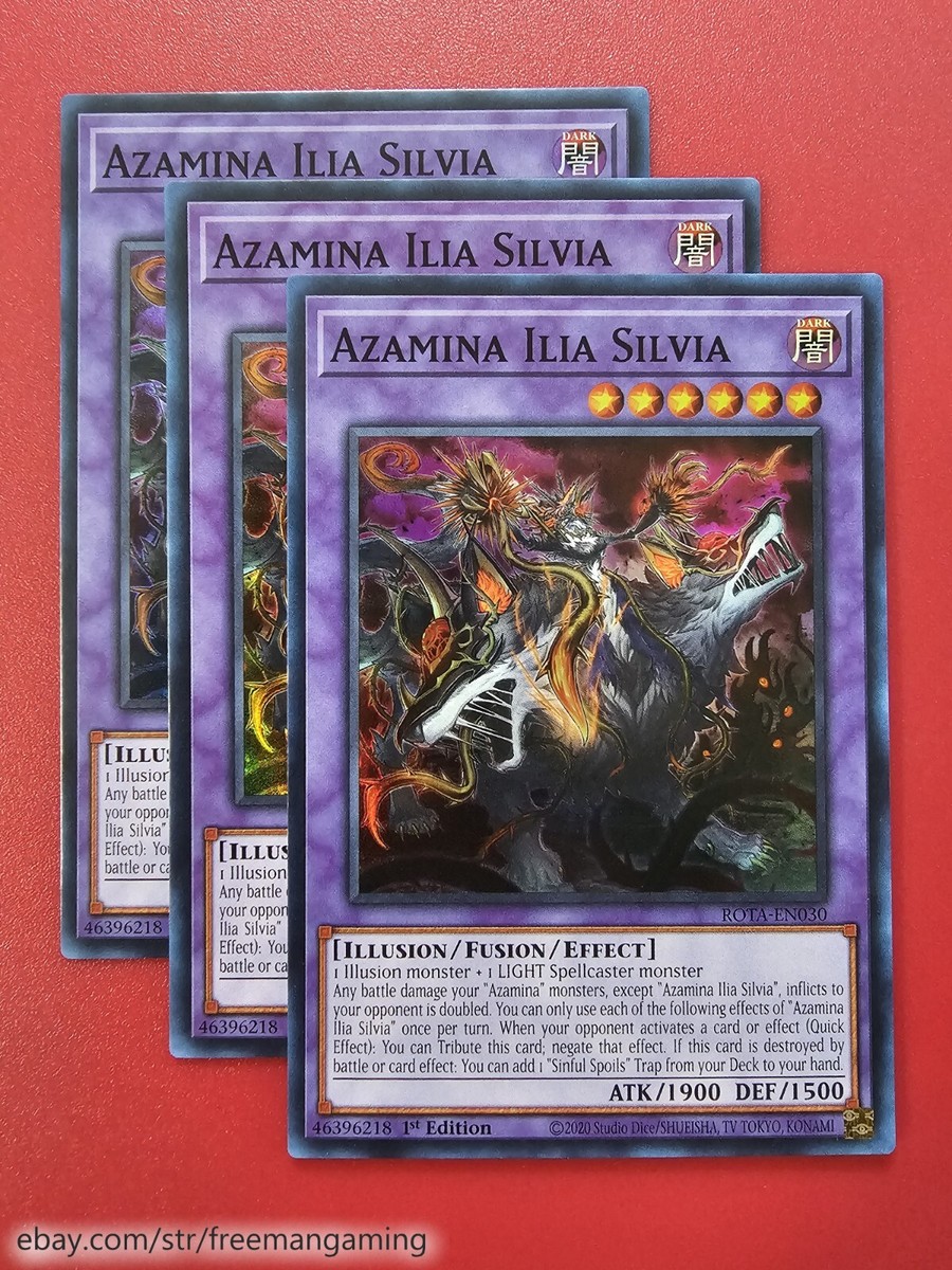 Yugioh Azamina Deck Core Set 21 card ROTA Ilia Silvia The Hallowed