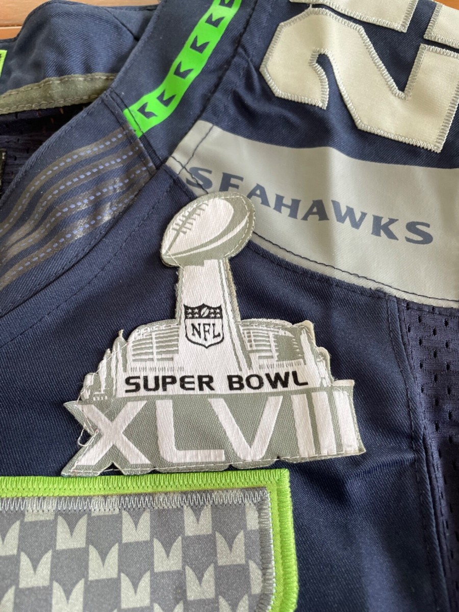Richard Sherman Seattle Seahawks Navy Nike NFL Jersey size 40/M | eBay