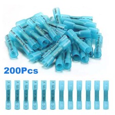 16-14AWG/1.5-2.5mm  Waterproof Heat Shrink Butt Splice Wire Connectors Blue