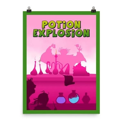 Potion Explosion Board Game Poster - Minimalist Travel Wall Art
