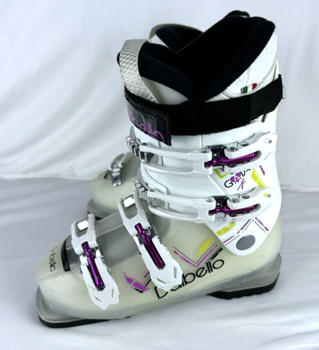 DALBELLO GAIA Ski Boots Girls Size Mondo 24/ US 6/ Euro 37 White & Purple - Picture 4 of 6