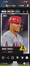 2023 Topps Bunt Chrome Platinum Base Image Variation Mike Trout [DIGITAL CARD]