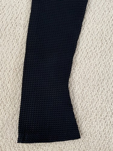 NWT AWAKE MODE Black Asymmetric Slit Waffle Runway Pants Trousers 36 US 4 $475 - Picture 14 of 21