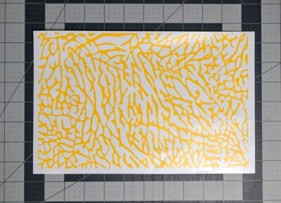 Elephant Skin High Heat Vinyl Stencil Kit - 2x 11''x6'' Sheets Durable Easy to Use