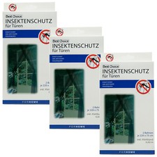 Best Choice INSEKTENSCHUTZ FÜR TÜREN 3x Fliegengitter Fliegenschutz Tür Terrasse