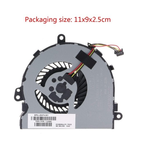 Replacement CPU Cooler Fan USB Power Notebook CPU Cooler for HP 15-DA 15-DB - 第 6/6 張圖片
