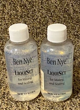 Lot Of 2 Ben Nye LIQUISET for Mixing & Sealing 4 oz / 118 ML
