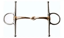 Korsteel Stainless Steel Copper Mouth Full Cheek Snaffle Bit