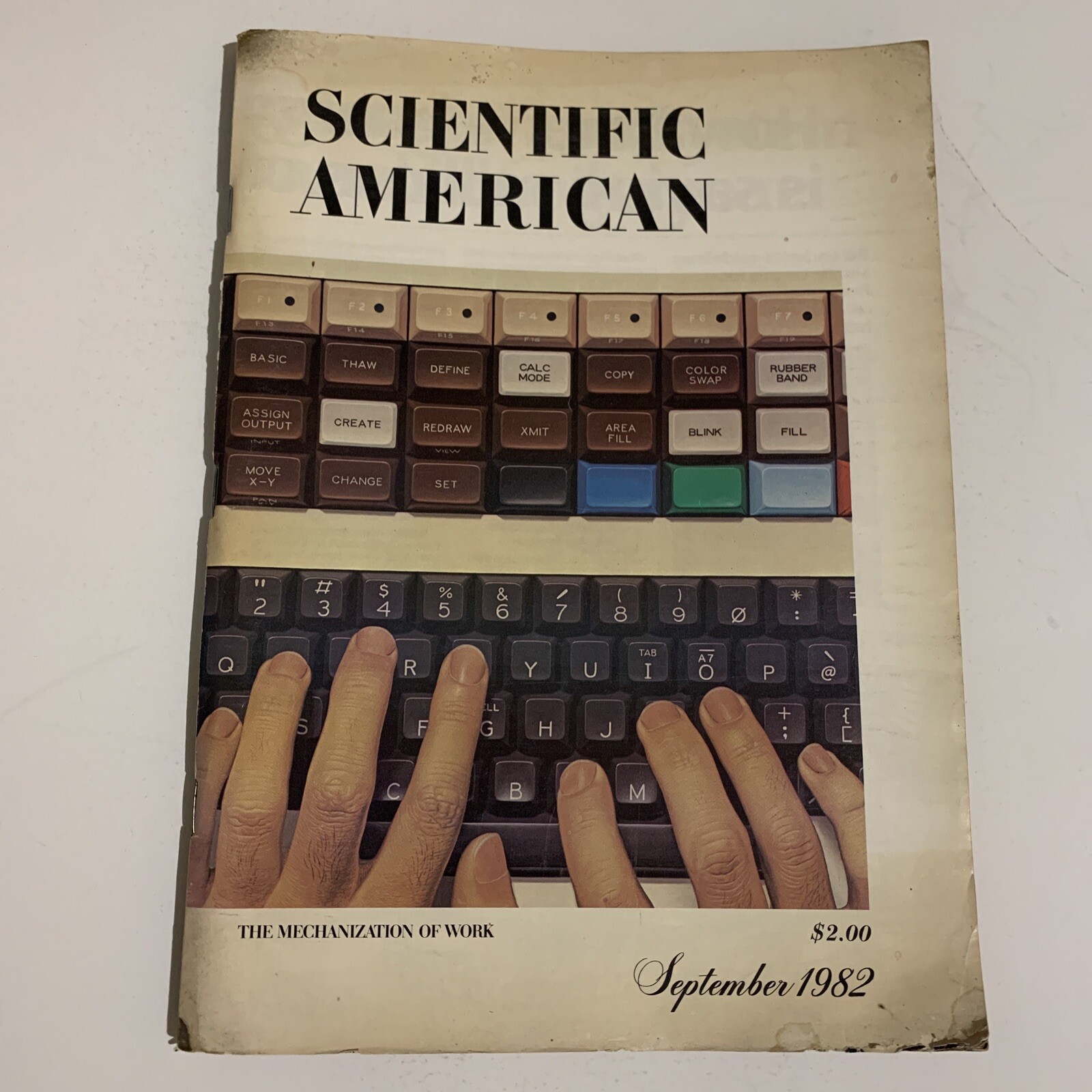 Vintage, Acceptable Condition. SCIENTIFIC AMERICAN, Magazine September 1982