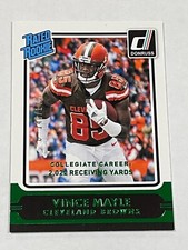 2015 Donruss Football Stat Line Career Green #/148 - Vince Mayle RC - Browns