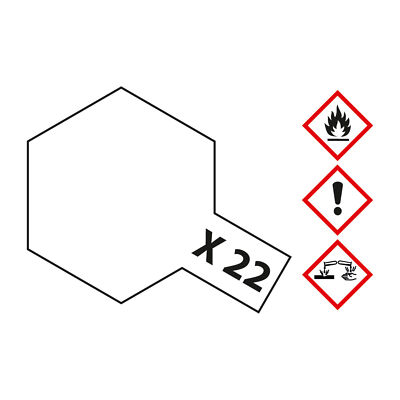 (478,70 /1l) Tamiya X-22 Klarlack glänzend - 23ml Acrylstreichfarbe wasserlöslic