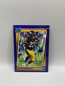 2021 Donruss Optic #213 Najee Harris Purple Shock Prizm Rated Rookie Steelers RC
