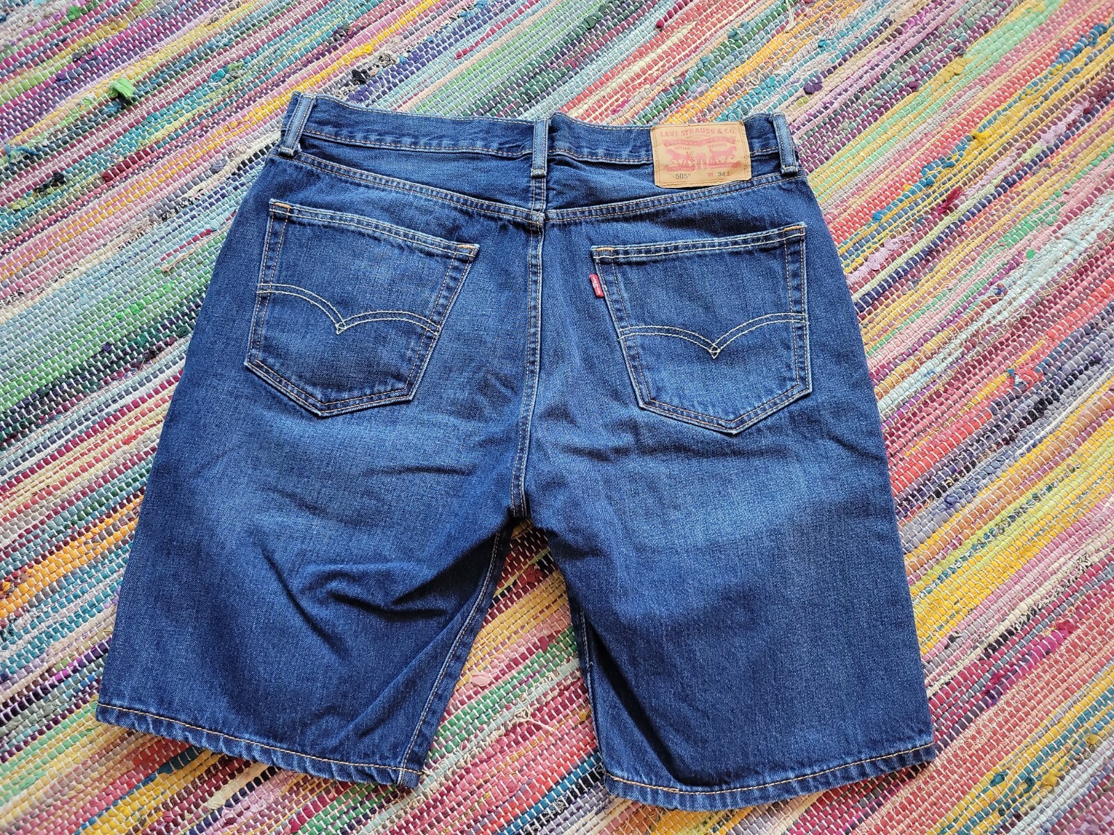 Купить Levi's 505 Regular Fit Jean Shorts Mens 34 на Аукцион из Америки с  доставкой в Россию, Украину, Казахстан