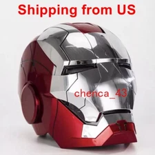 US!!! AUTOKING Iron Man MK5 1:1 Helmet Wearable Voice Control Mask Birthday Gift