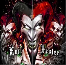Evil Jester Clown 2 LAMINATED Cornhole Wrap Bag Toss Skin Decal Sticker