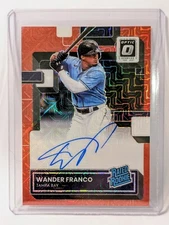 WANDER FRANCO 2022 Panini Donruss Optic AUTO RC /99 RATED ROOKIE RED MOJO 🔥🔥🔥