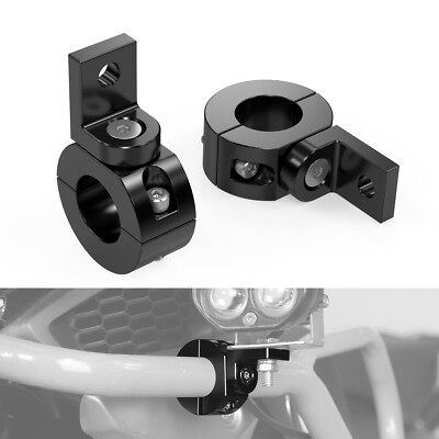 Adjust 8mm Mounting Hole Light Clamp Mount Universal Fit 1 Inch Bull Bar Bumper