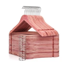 TOPIA HANGER American Red Cedar Wooden Hangers 30 Pack, Clothes Hangers for C...