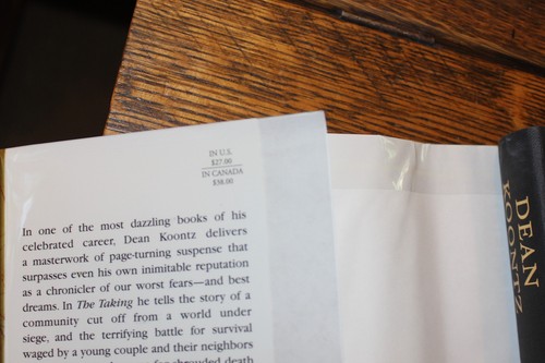 Dean Koontz SIGNED The Taking TRUE 1st Edition, 1st Printing 2004 - Picture 5 of 5