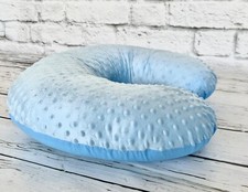 BABY FEEDING PREGNANCY PILLOW COVER NEWBORN NURSING DIMPLE Blue