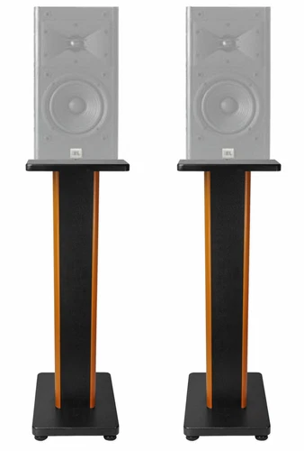 Pair 28" 2-Tone Speaker Stands For JBL Arena 120 Bookshelf Speakers