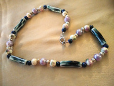 Brans New Hand Crafted Ceramic Bead 22" Necklace