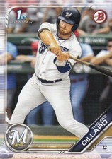 Lot of (10) 2019 Bowman Draft THOMAS DILLARD 1st Rookie Card #BD-32 Brewers