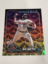 2024 Topps Series 2 Chase Silseth #585 Hot Dogs Foil Parallel - Angels