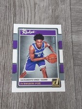 DeAARON FOX 2017/18 DONRUSS THE ROOKIES PRESS PROOF ROOKIE CARD 5.