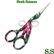 4.5" Stainless Steel Sharp Tip Classic Stork Scissors Color Coded BTS-159